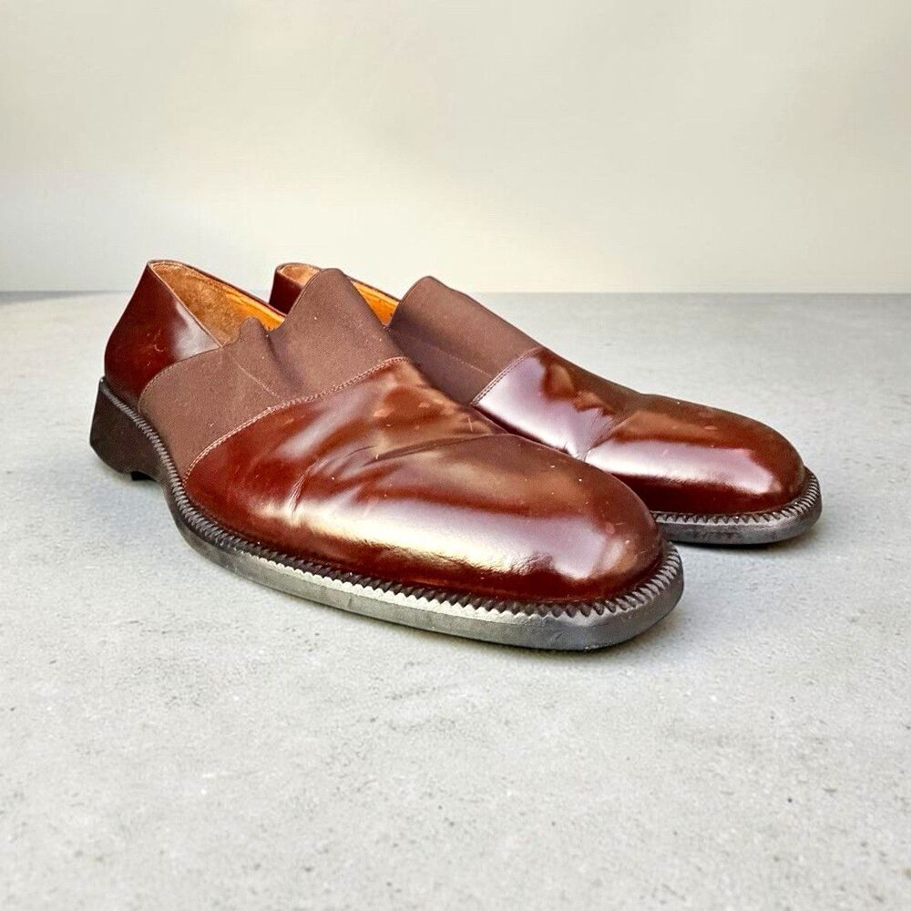 Mezlan Goro Mens 14M Burgundy Leather Loafers Slip On Dress Shoes Spain